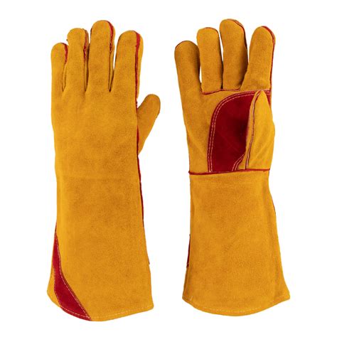 Golden Cow Split Leather Reinforced Palm Welder Welding Safety Work