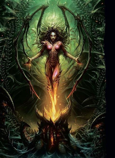 Pin By Nic On Succubus Art Starcraft Fantasy Illustration Dark