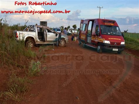 Maracaju Corpo de Bombeiros atendem ocorrência de capotamento de