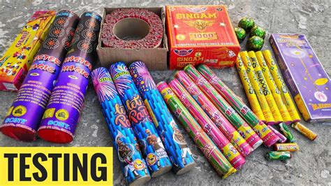 Testing Different Types Of Diwali Firecrackers 2019cy Youtube