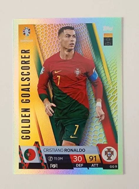 UEFA EURO 2024 Match Attax Cristiano Ronaldo Golden Goalscorer Foil