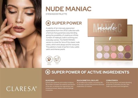 Claresa Eyeshadow Palette Nude Maniac Mea Via Beauty