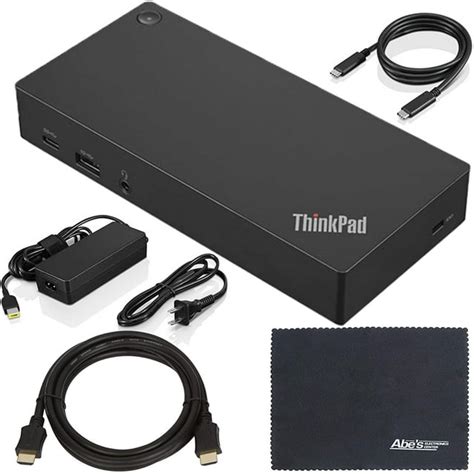 Lenovo ThinkPad 90W USB-C Gen 2 HDMI 2x DP Docking Station 40AS0090US ...