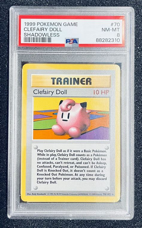 Pok Mon Clefairy Doll Trainer Base Set Shadowless Rare Psa