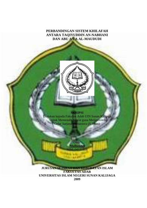 PDF PERBANDINGAN SISTEM KHILAFAH ANTARA Digilib Uin Suka Ac Id 2820