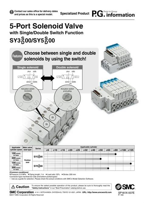 Pdf Port Solenoid Valve Smc Corporation Specifications Valve