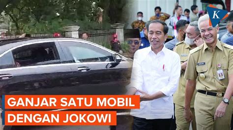 Ganjar Satu Mobil Dengan Jokowi Usai Diumumkan Jadi Capres Pdi P Youtube