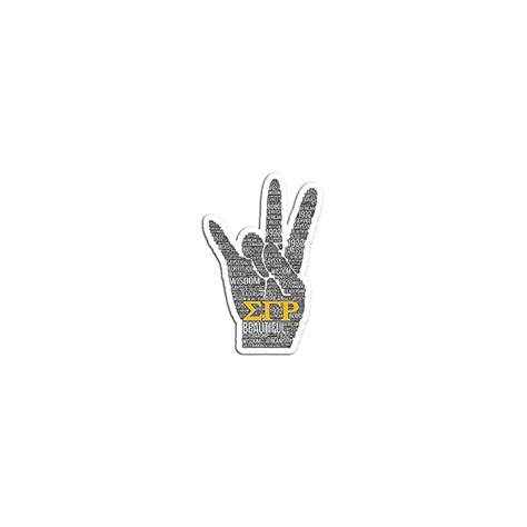 Sigma 1922 Gamma Rho Hand Sign Sticker Graphic Ubuy India