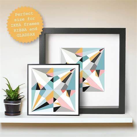 Origami Unfolded Print Crane Printable Wall Art Digital Etsy