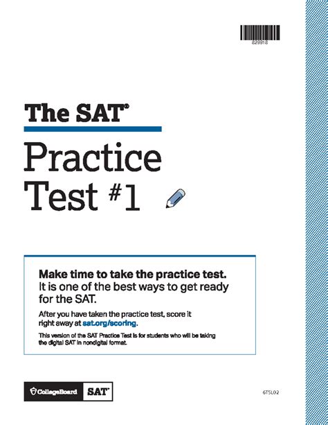 Sat practice test 1 digital - Studocu