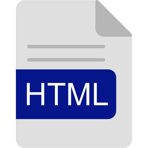 Icono De Formato De Archivo Html Generic Flat