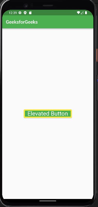 Flutter Elevatedbutton Widget Geeksforgeeks