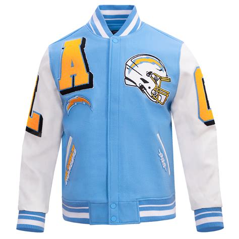NFL LOS ANGELES CHARGERS MASHUP MEN'S RIB WOOL VARSITY JACKET (UNIVERS ...