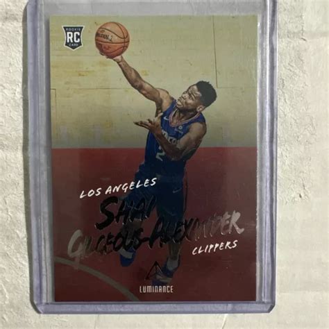 Shai Gilgeous Alexander Rc Panini Luminance Okc Thunder