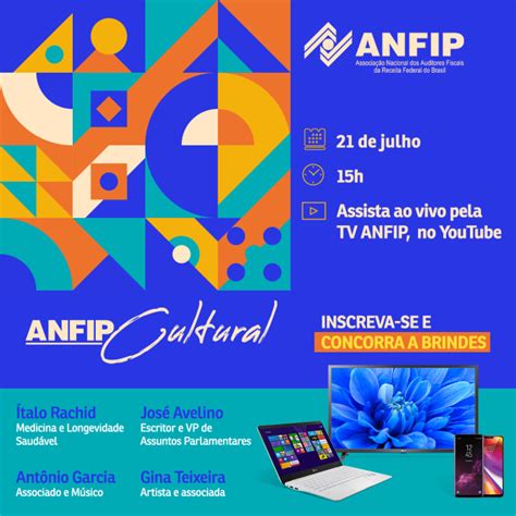 Live apresenta Talentos da Família ANFIP inscreva se e concorra a