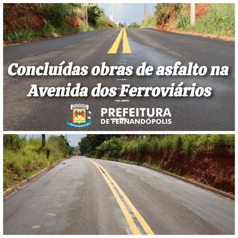 Conclu Das Obras De Asfalto Na Avenida Dos Ferrovi Rios Variedades