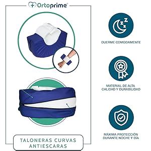 PACK de 2 Talonieres Anti Escarres Imperméables Forme Courbe Protège