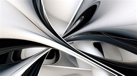 Premium AI Image | Black and white silver abstract background