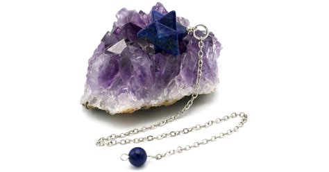 Pendule Divinatoire Merkaba En Pierre Naturelle Lapis Lazuli