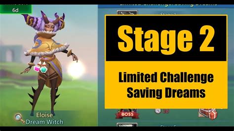 Limited Challenge Saving Dreams Stage Lords Mobile Youtube