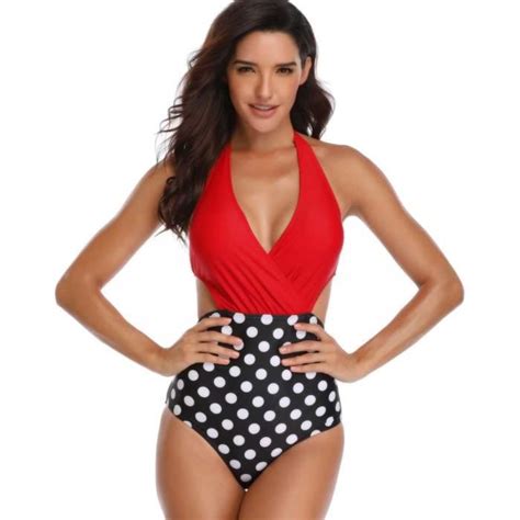 Maillot De Bain Une Pi Ce Pour Femme Amincissant Cache Ventre Sexy Dos