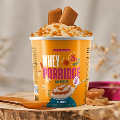 Oats On The Go Whey Porridge 60 G Caramel Breakfast Between Meals