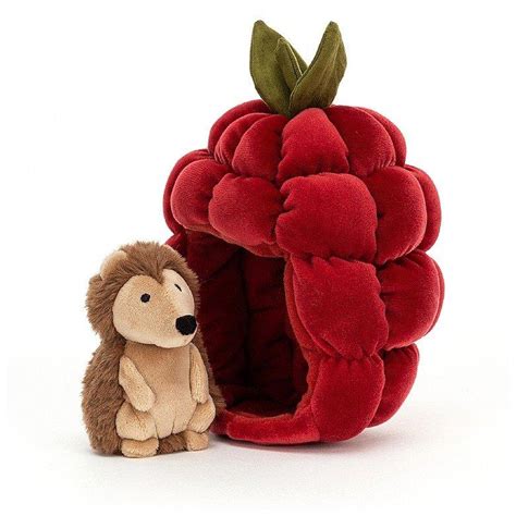 Peluche Jellycat Hérisson dans sa maison framboise La boutique en