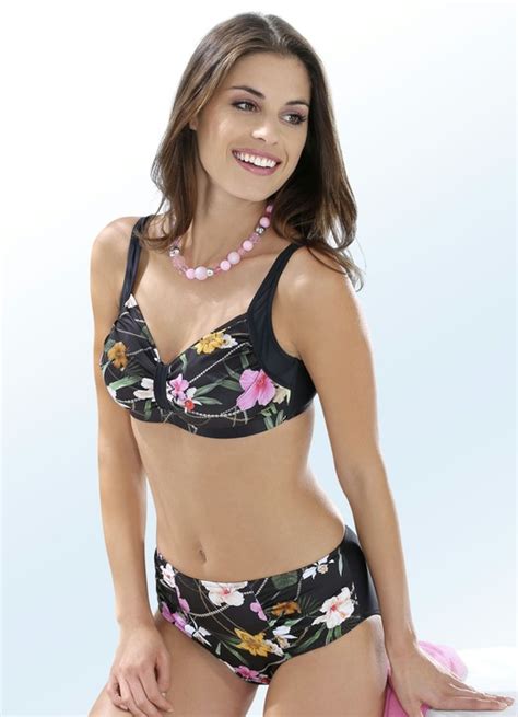 Bikini Mit Herausnehmbaren Softschalen Und Buntem Druckdessin Damen