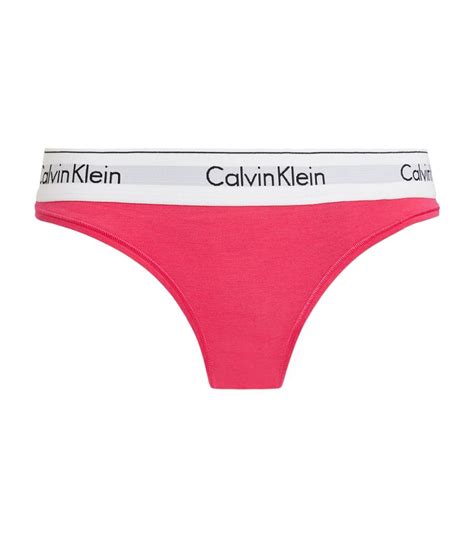 Womens Calvin Klein Pink Logo Bikini Briefs Harrods US