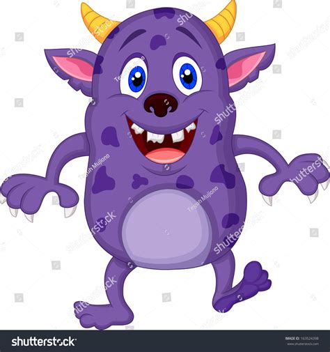 Purple Cartoon Monsters