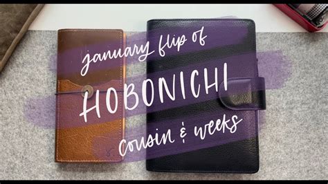 January Hobonichi Flip Flip Through Of January In My Hobonichi