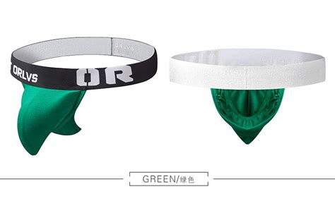 Orlvs Gay Jockstrap Cock Ring Underwear Mesh Sissy Panties Thong