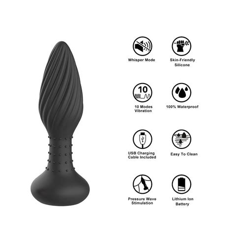 Remote Control Vibrating Anal Plug SQ CHASTITYGO