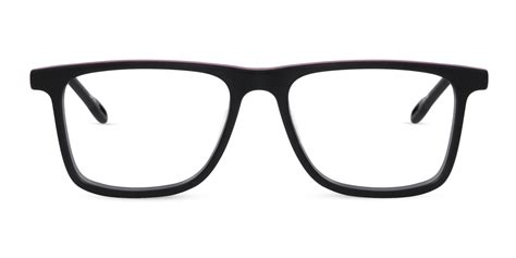 WEASTE 2 - Matte Black Rectangular Acetate Full Rim Eyeglasses