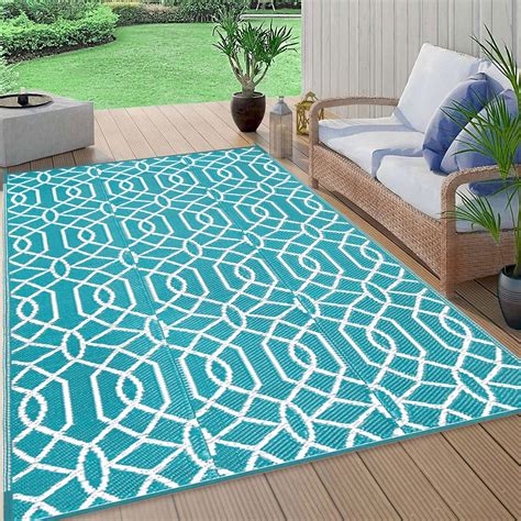 Yamaziot 6x9 Outdoor Rugs Patio Rug Reversible Mats Rv Outdoor Rugs