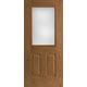 Blt Belleville Oak Textured Panel Door Half Lite With Pear