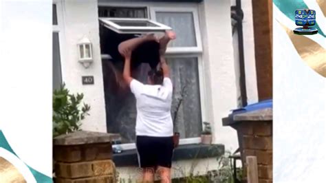 Most Funny And Bizarre Video Woman Climbing Through Window That Will Have You Laughing