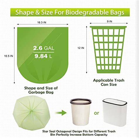 Bio Bosi Compostable Trash Bags Gallon Compost Bags Count