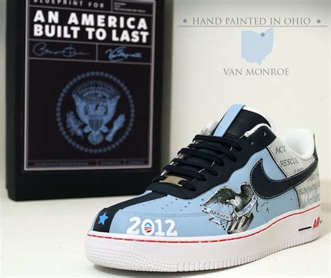 Barack Obama 2012 Nike Air Force 1 Custom by @VanMonroe