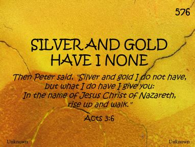 SILVER AND GOLD HAVE I NONE R J Stevens Music