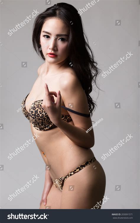 Beautiful Sexy Asian Woman Lingerie Stock Photo Shutterstock