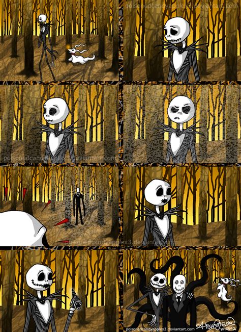 Jack Skellington Meets Slender Man Slenderman Jack Skellington