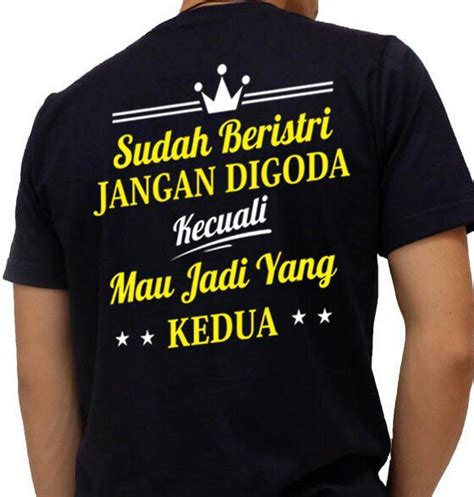 Jual Kaos Custom Jangan Digoda Kaos Lucu Kaos Tulisan Kaos Unik di ...