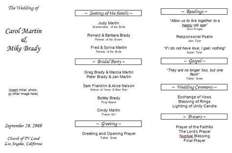 100 Free Printable Church Program Templates Excel Tmp