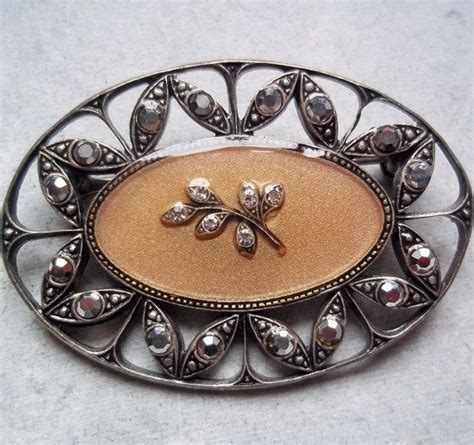 Elegant Vintage Catherine Popesco Art Deco Style Brooch