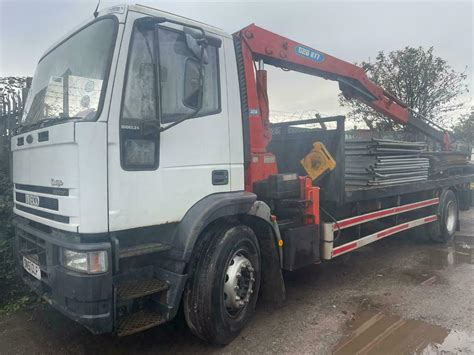 Reg Iveco Euro Cargo Cc Hiab Flat Bed Ton Good Runner