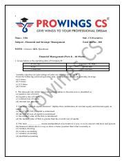 Fmsm Q Pdf S Time Hr Std Cs Executive Subject