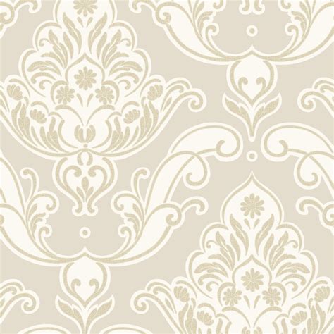 Rasch Gatsby Damask Pattern Floral Glitter Vinyl Wallpaper