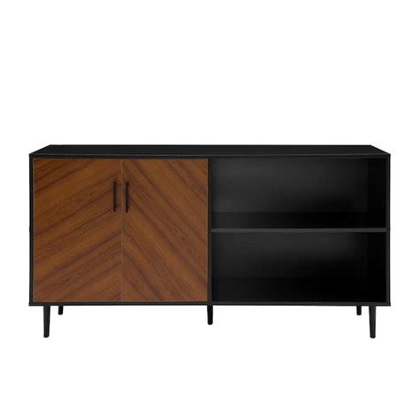 Walker Edison Furniture Company In Solid Black Composite Tv Stand