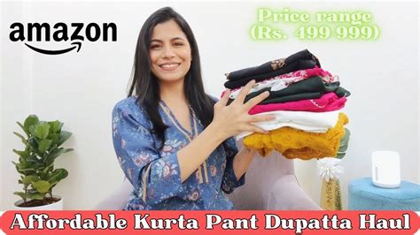 Affordable Kurta Pant Dupatta Haul From Amazon L Dream